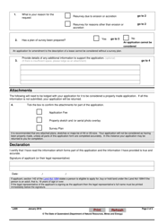 Form LA09 Part B Application for Amendment to the Description of a Lease - Queensland, Australia, Page 2