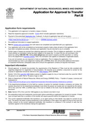 Form LA04 Part B Application for Approval to Transfer - Queensland, Australia