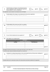 Form LA10 Part B Application to Purchase or Lease State Land - Queensland, Australia, Page 3