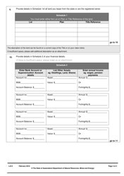Form LA15 Part B Application for Reduction of Rent or Instalment - Queensland, Australia, Page 3
