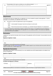 Form LA15 Part B Application for Reduction of Rent or Instalment - Queensland, Australia, Page 4