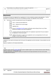 Form LA18 Part B Application for Road Closure - Queensland, Australia, Page 5