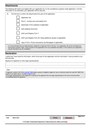 Form LA28 Part B Application for Approval of a Sublease - Queensland, Australia, Page 3