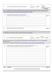 Form LA27 Part B Application for a Trustee Lease - Queensland, Australia, Page 2