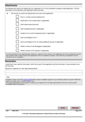 Form LA27 Part B Application for a Trustee Lease - Queensland, Australia, Page 3