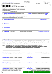 Form 1 Transfer - Queensland, Australia, Page 2