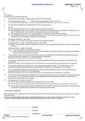 Form 6 Transmission Application for Registration as Devisee/Legatee - Queensland, Australia, Page 2