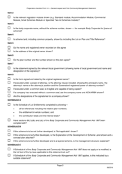 Form 14 Preparation Checklist - General Request and First Community Management Statement - Queensland, Australia, Page 2