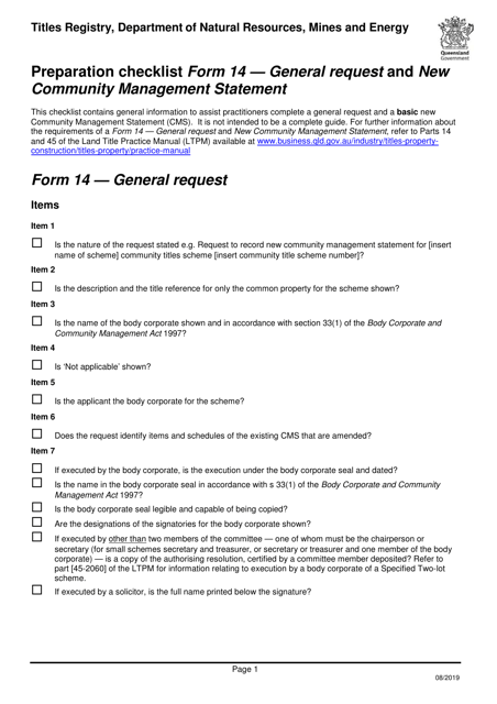 Form 14  Printable Pdf