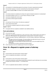 Form 16 (2) Preparation Checklist - Request to Register Power of Attorney and Enduring Power of Attorney - Queensland, Australia, Page 2