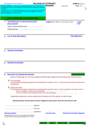 Document preview: Form 33 Release of Covenant/ Profit a Prendre - Queensland, Australia