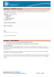 Form 03 Notice of Withdrawal or Discontinuance - Queensland, Australia, Page 2