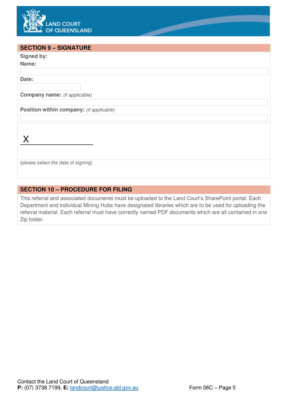 Form 06C Referral of Grant of Mining Claim - Queensland, Australia, Page 5