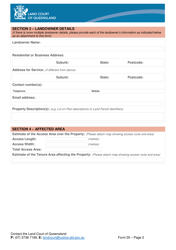 Form 05 Referral of Mining Compensation Matters - Queensland, Australia, Page 2