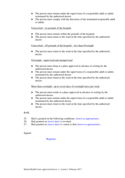 Form 1 Findings and Orders - Queensland, Australia, Page 3