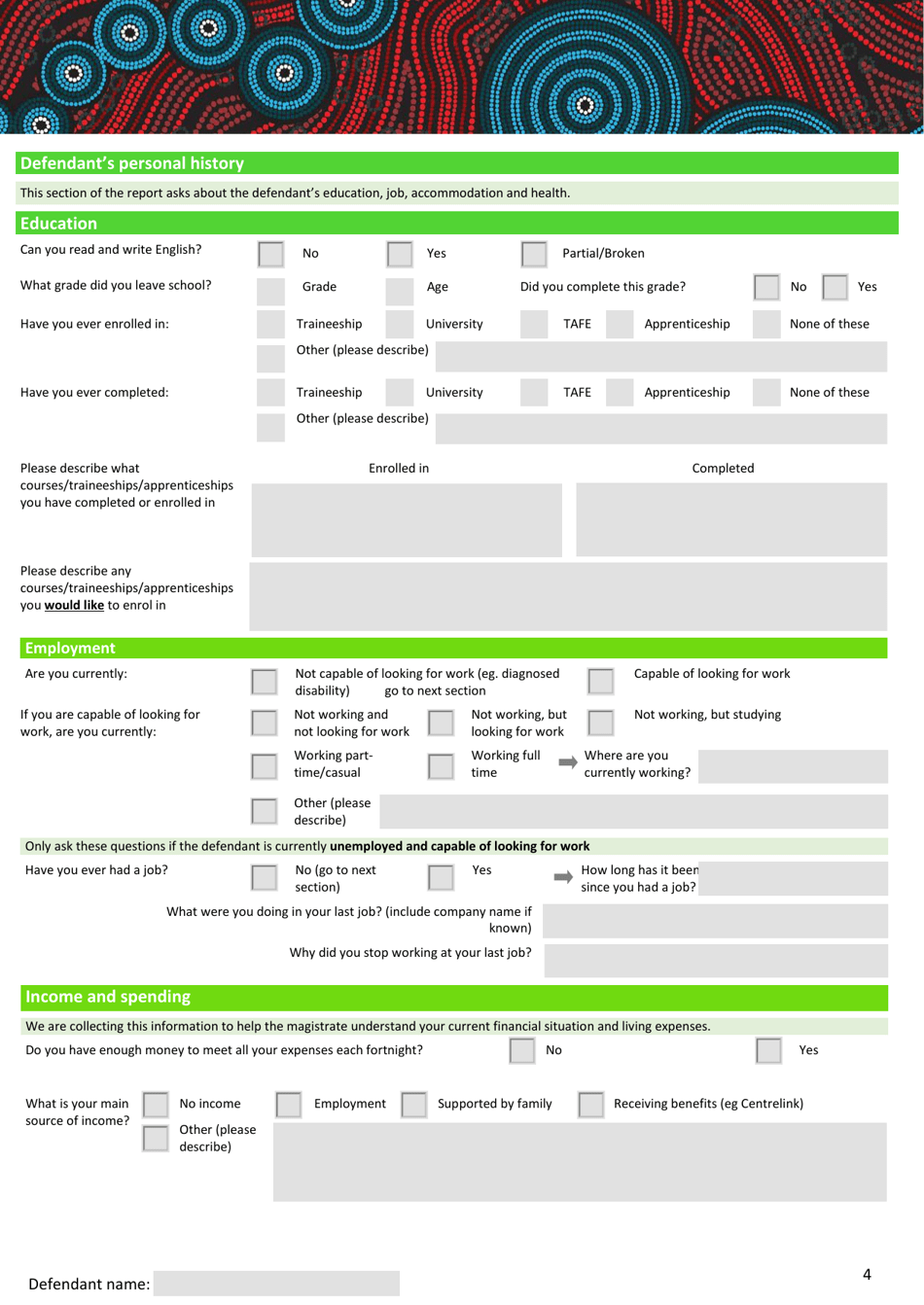 Murri Court Entry Report - Queensland, Australia, Page 4
