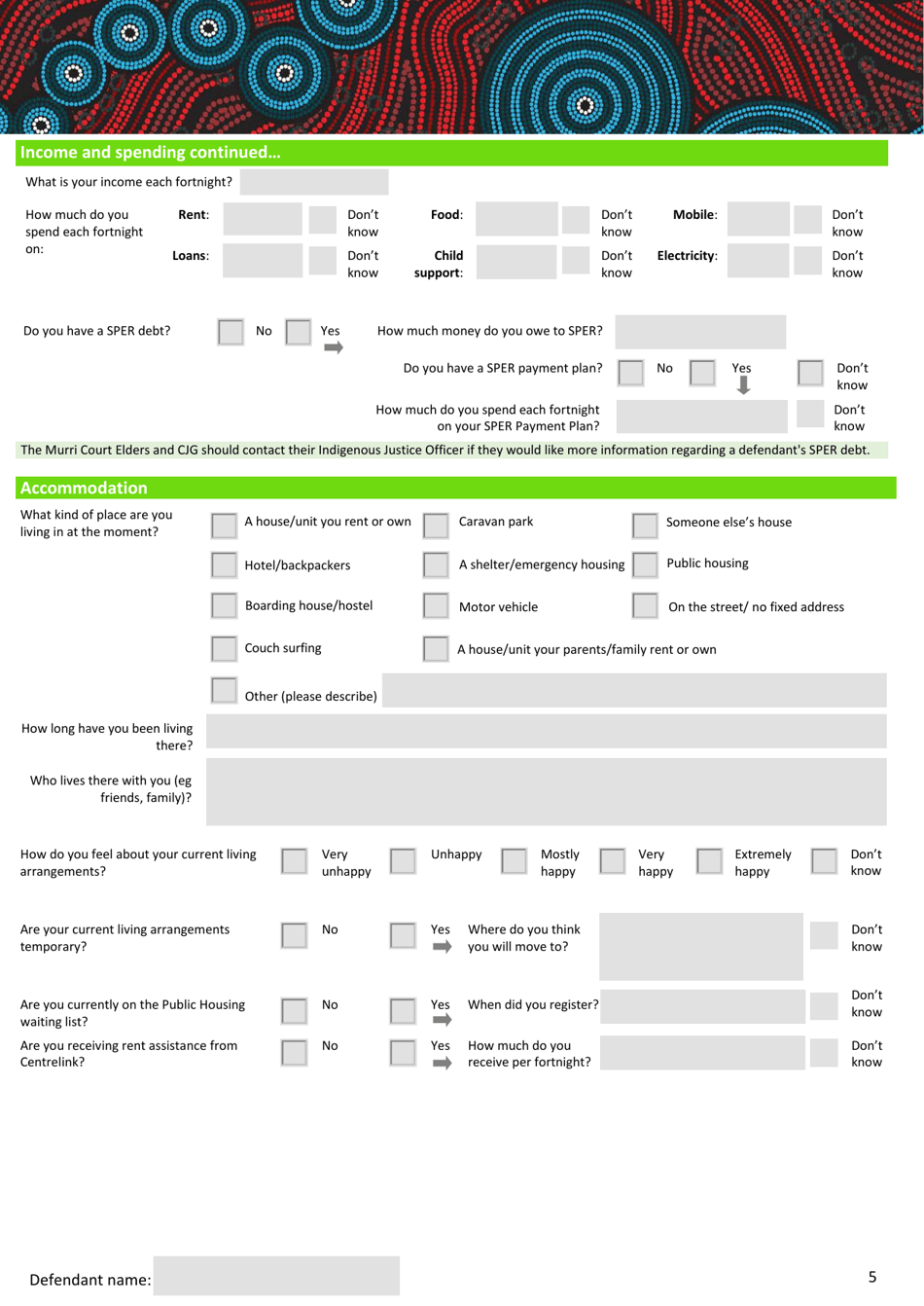 Murri Court Entry Report - Queensland, Australia, Page 5
