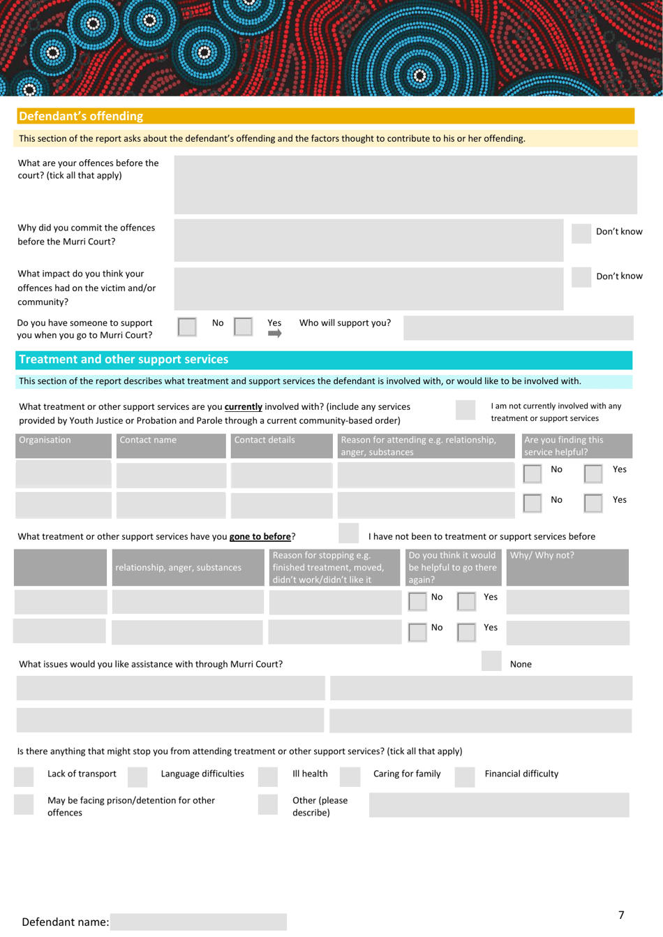 Murri Court Entry Report - Queensland, Australia, Page 7