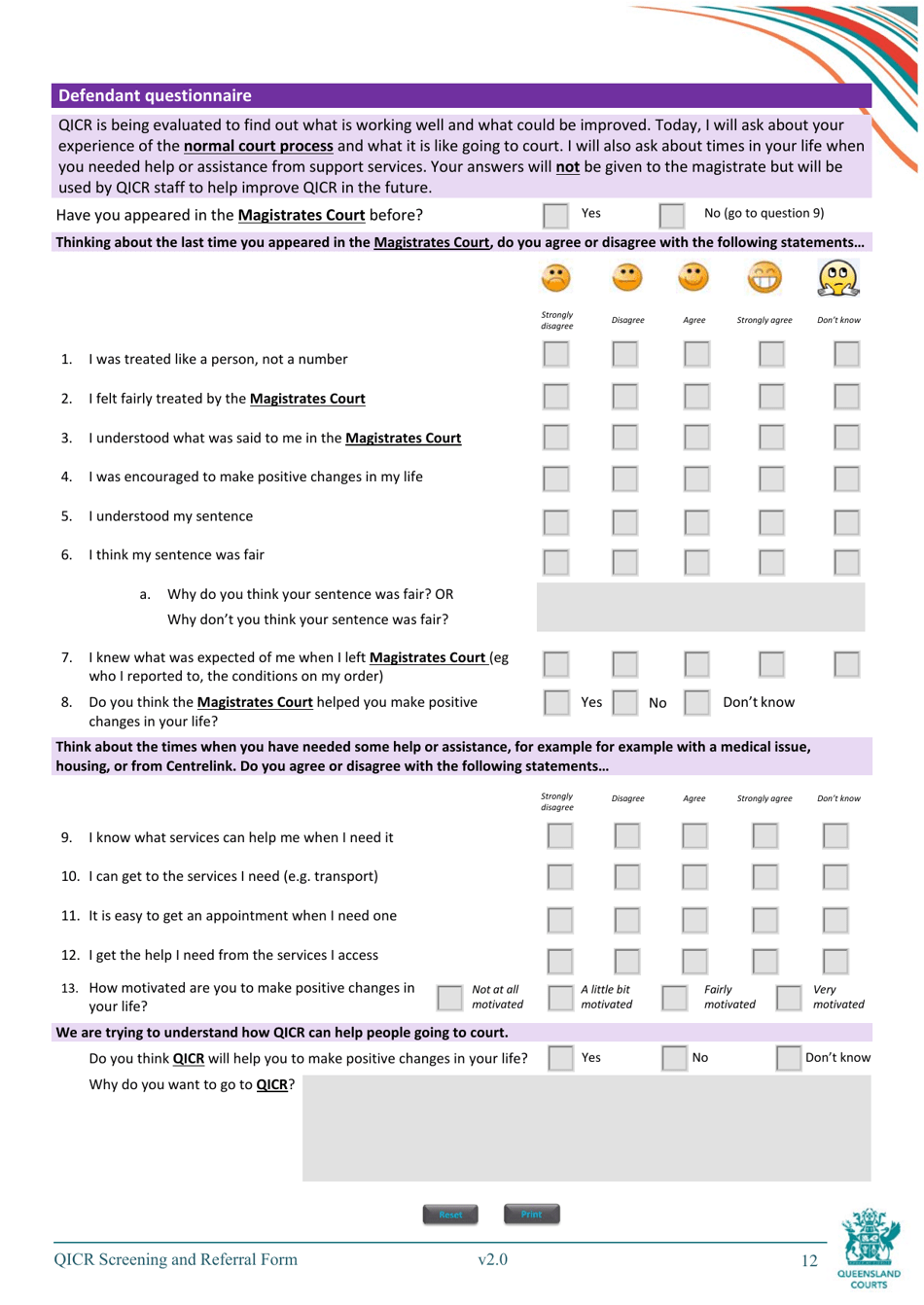 Qicr Screening and Referral Form - Queensland, Australia, Page 12