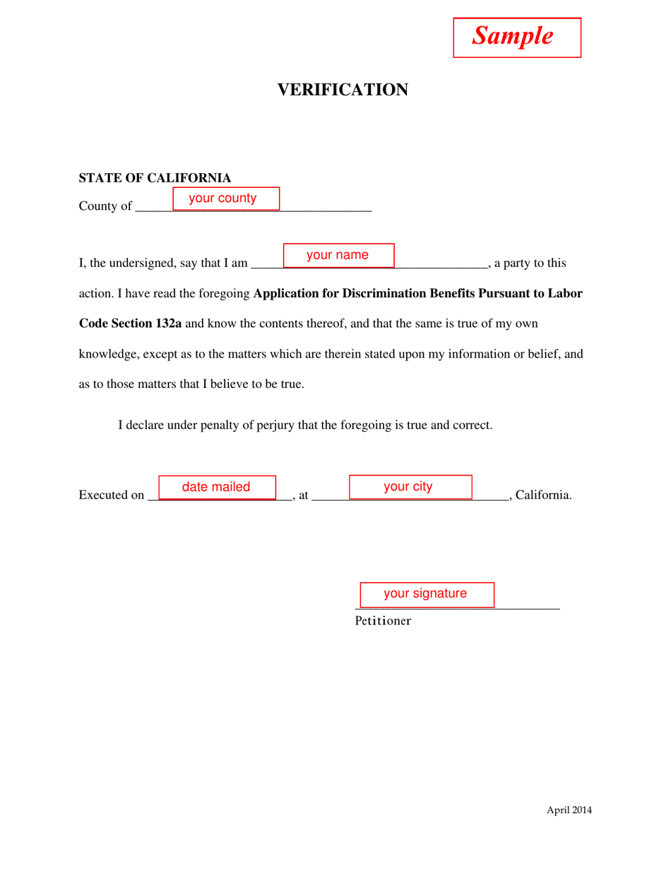 Form IA7 How to File a Petition for Discrimination (Labor Code Section 132a) - California, Page 9