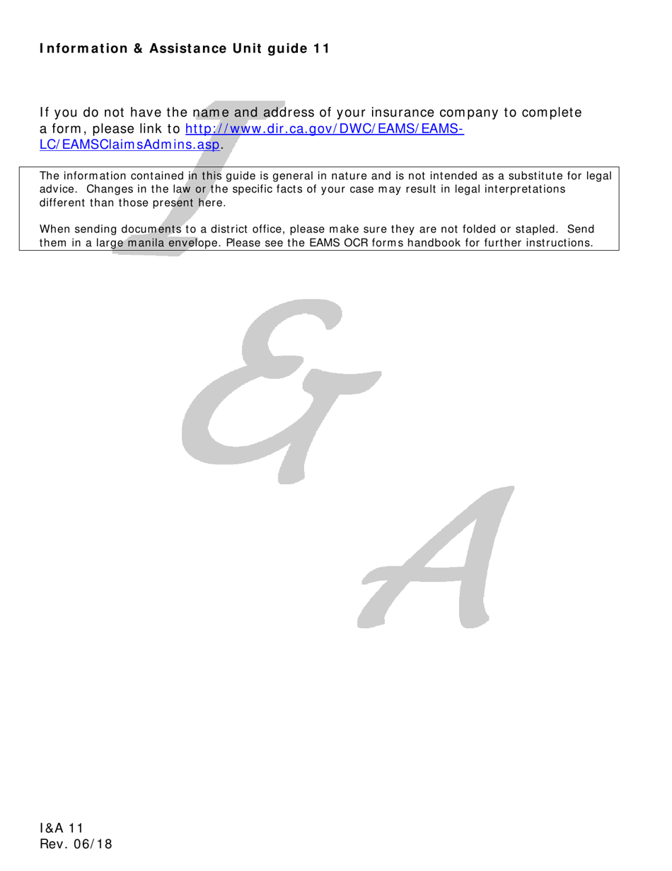Form IA11 How to File a Petition to Reopen - California, Page 2