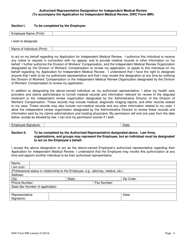 DWC Form IMR Application for Independent Medical Review - California, Page 3