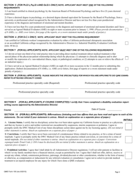 QME Form 100 Application for Appointment as Qualified Medical Evaluator - California, Page 2