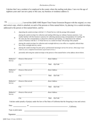 QME Form 112 Qme/Ame Report Time Frame Extension Request - California, Page 2