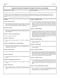 Document preview: Form PROB48A Request for Net Worth Statement Financial Records
