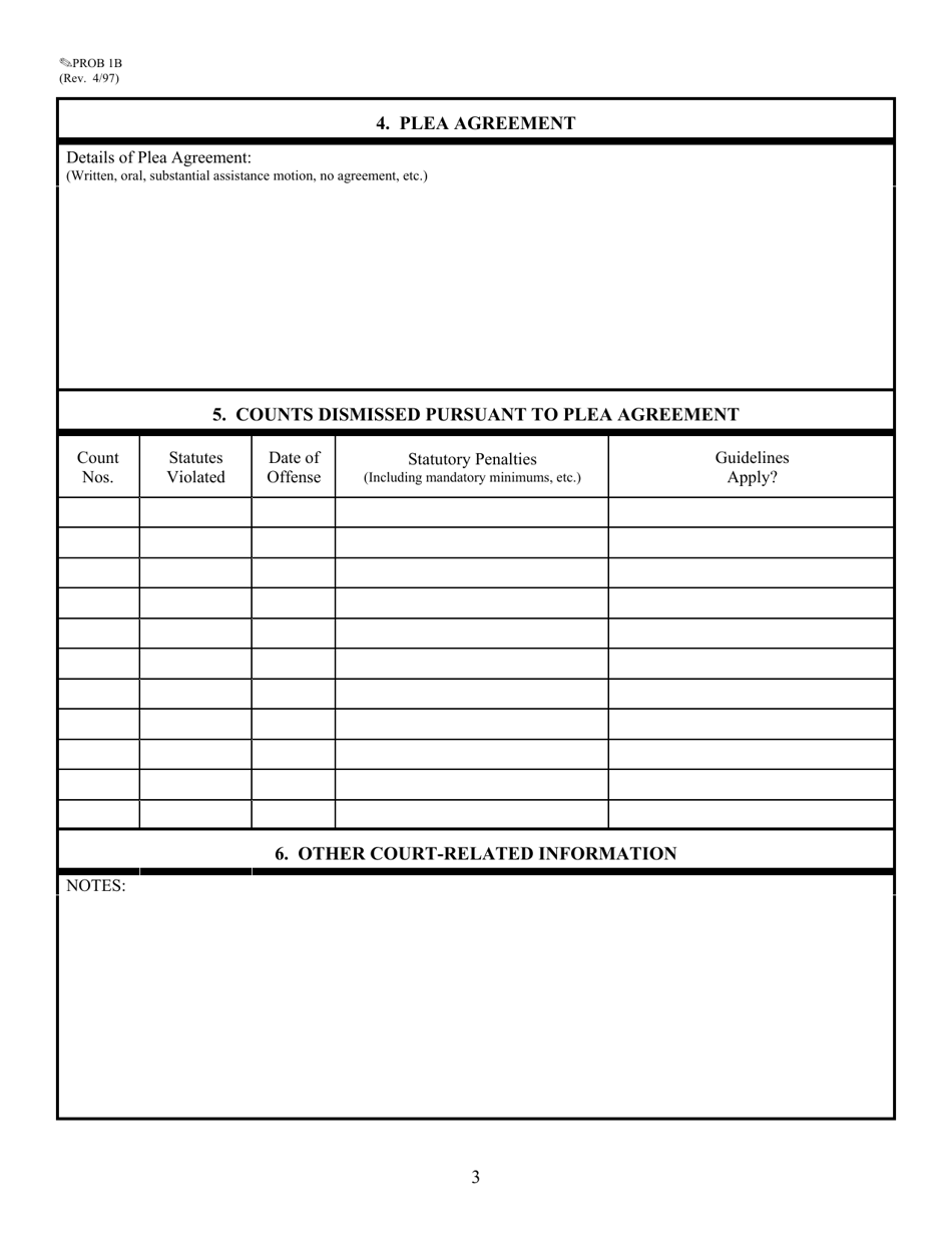 Form PROB1B Questions for Organizational Defendants, Page 3