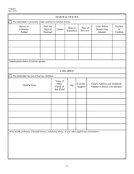 Form PROB1 Worksheet for Presentence Report, Page 6