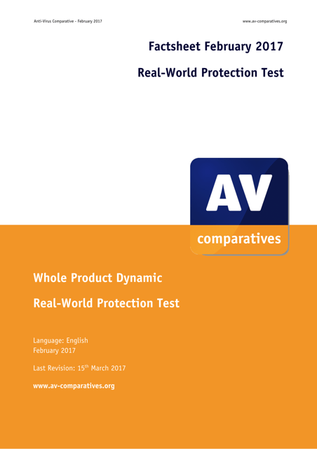 Whole Product Dynamic - Real-World Protection Test