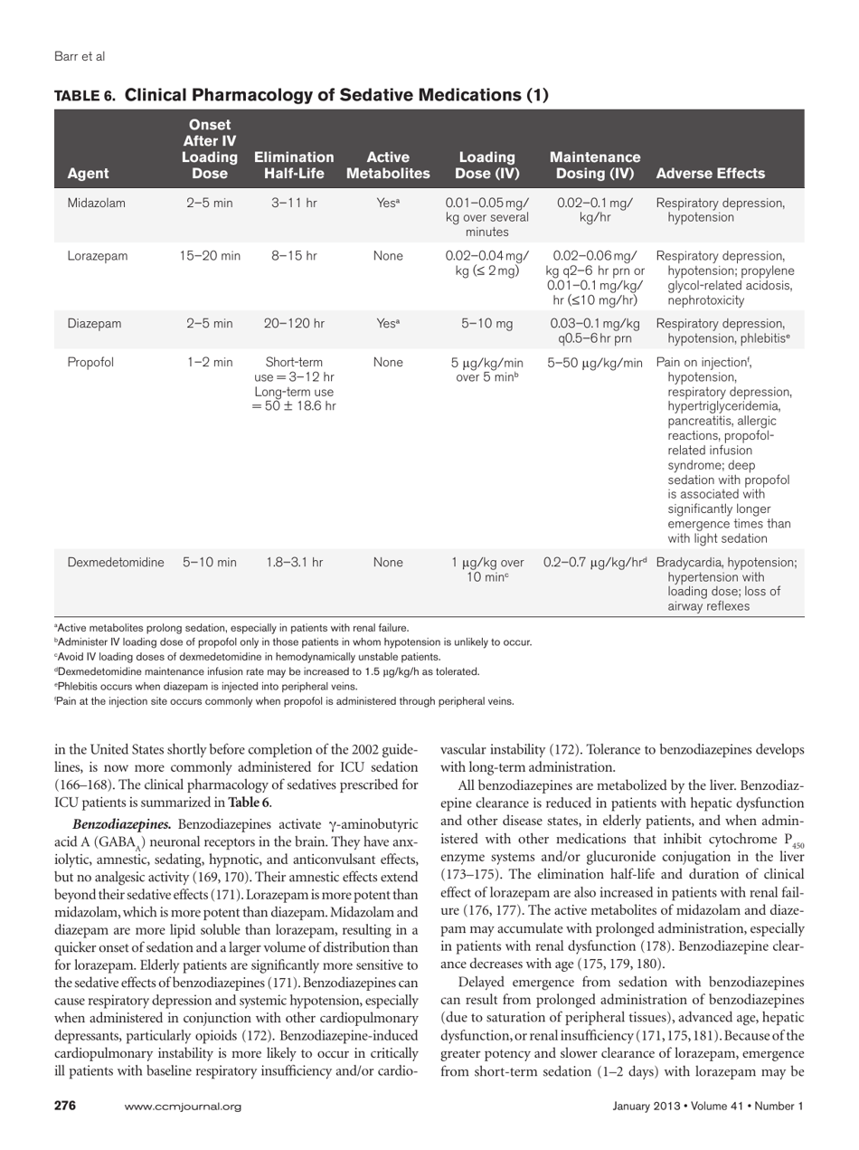 Clinical Practice Guidelines for the Management of Pain, Agitation, and Delirium in Adult Patients in the Intensive Care Unit, Page 14
