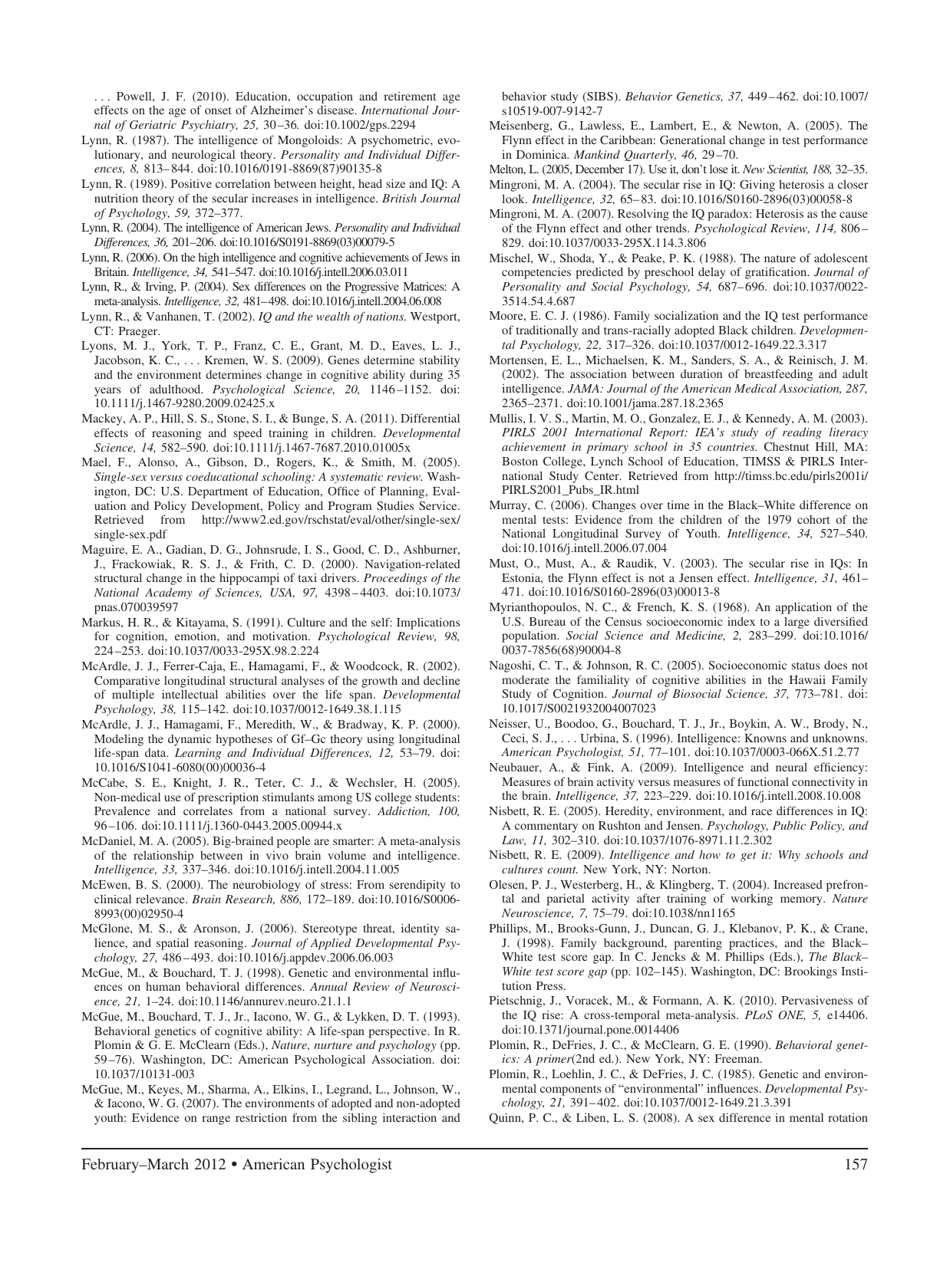 Intelligence: New Findings and Theoretical Developments - American Psychologist, Page 28