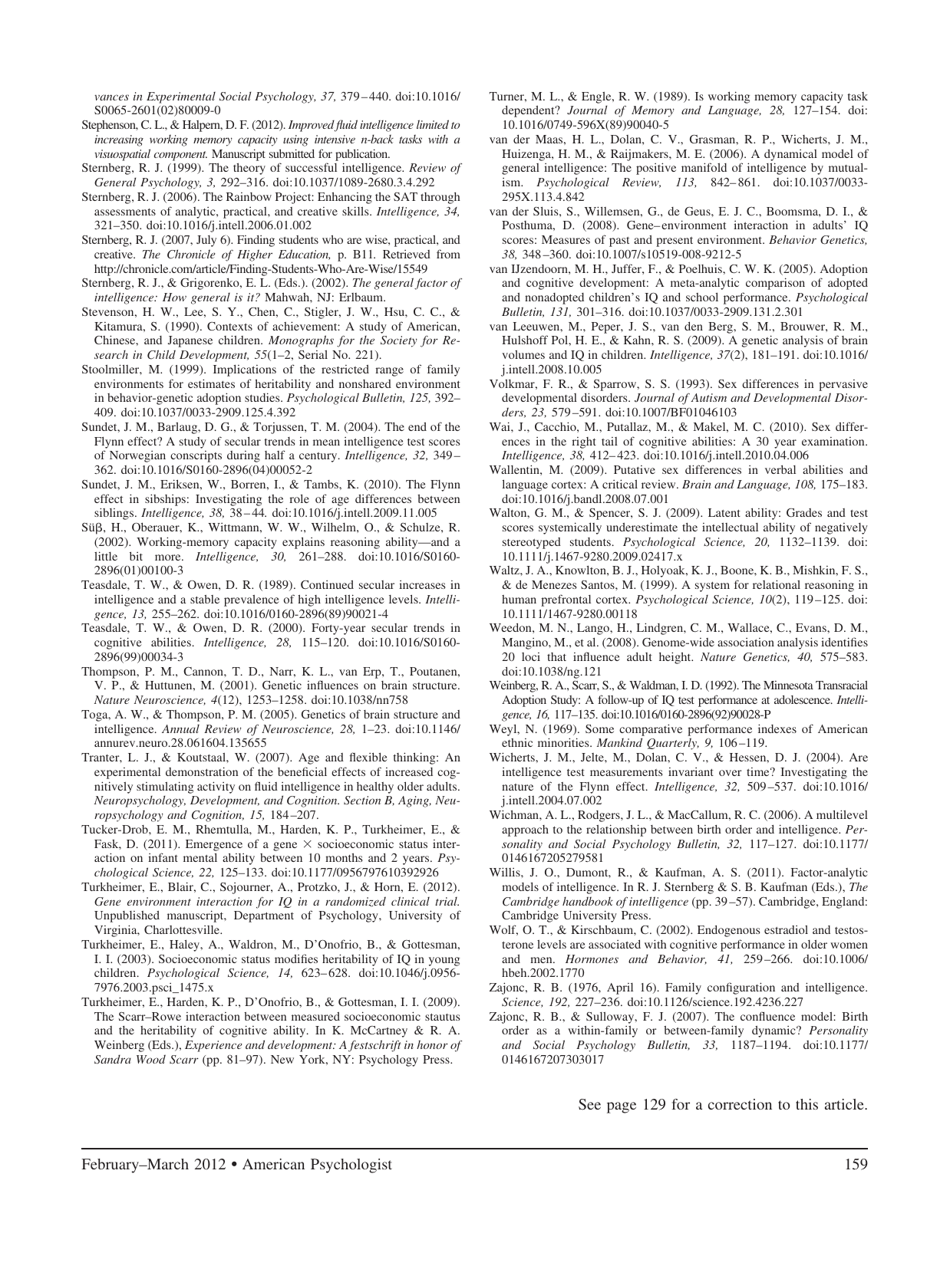 Intelligence: New Findings and Theoretical Developments - American Psychologist, Page 30