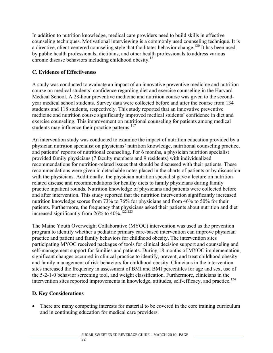 The CDC Guide to Strategies for Reducing the Consumption of Sugar-Sweetened Beverages, Page 32