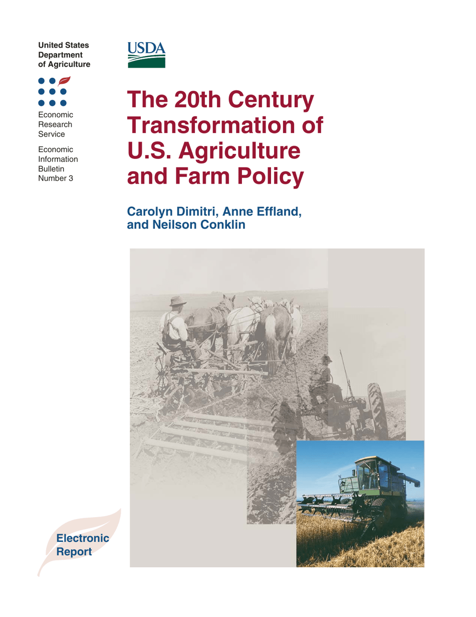The 20th Century Transformation of U.S. Agriculture and Farm Policy, Page 1