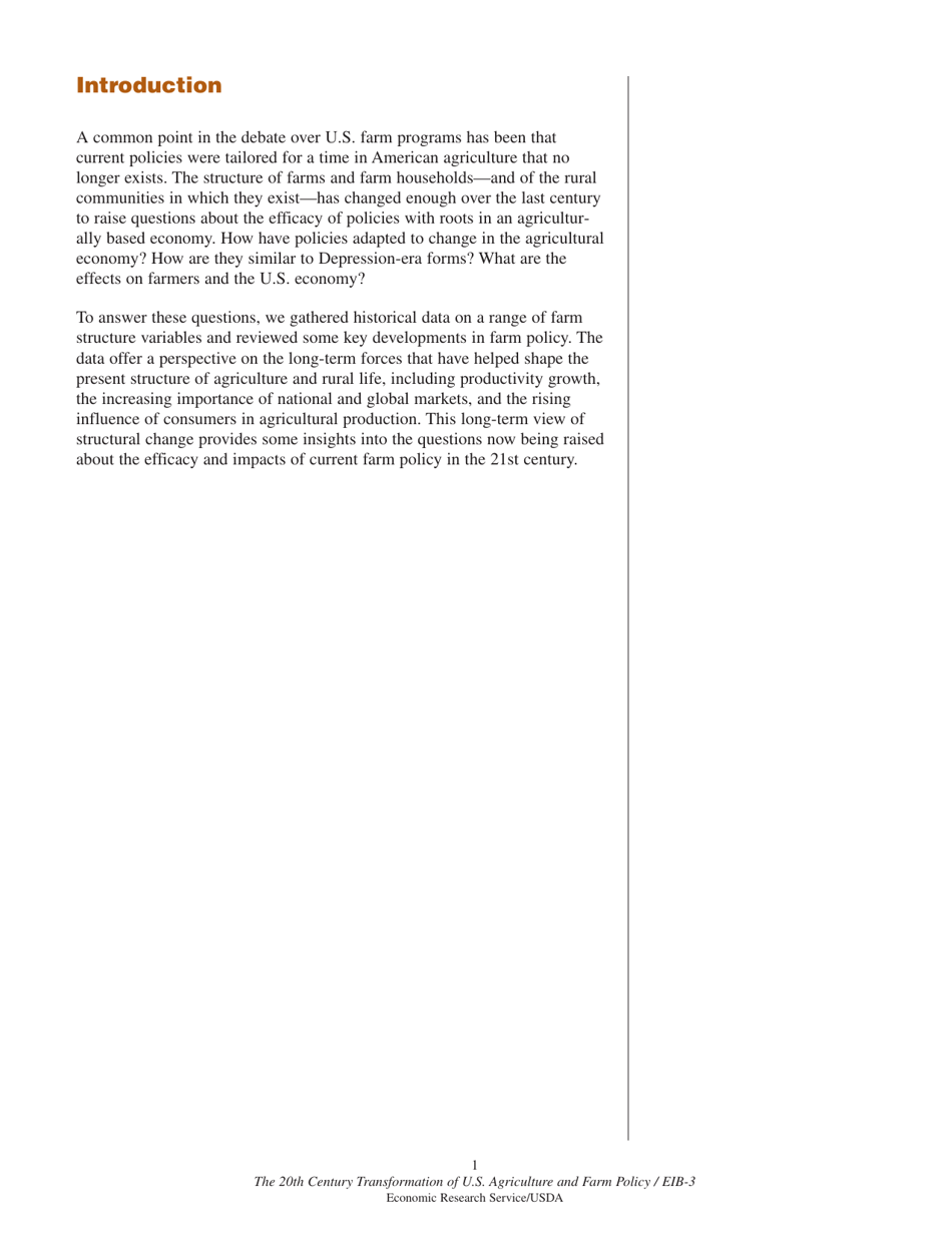 The 20th Century Transformation of U.S. Agriculture and Farm Policy, Page 4
