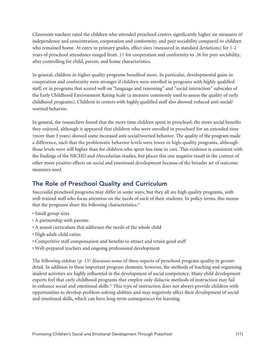 Promoting Childrens Social and Emotional Development Through Preschool Education - Nieer, Page 11