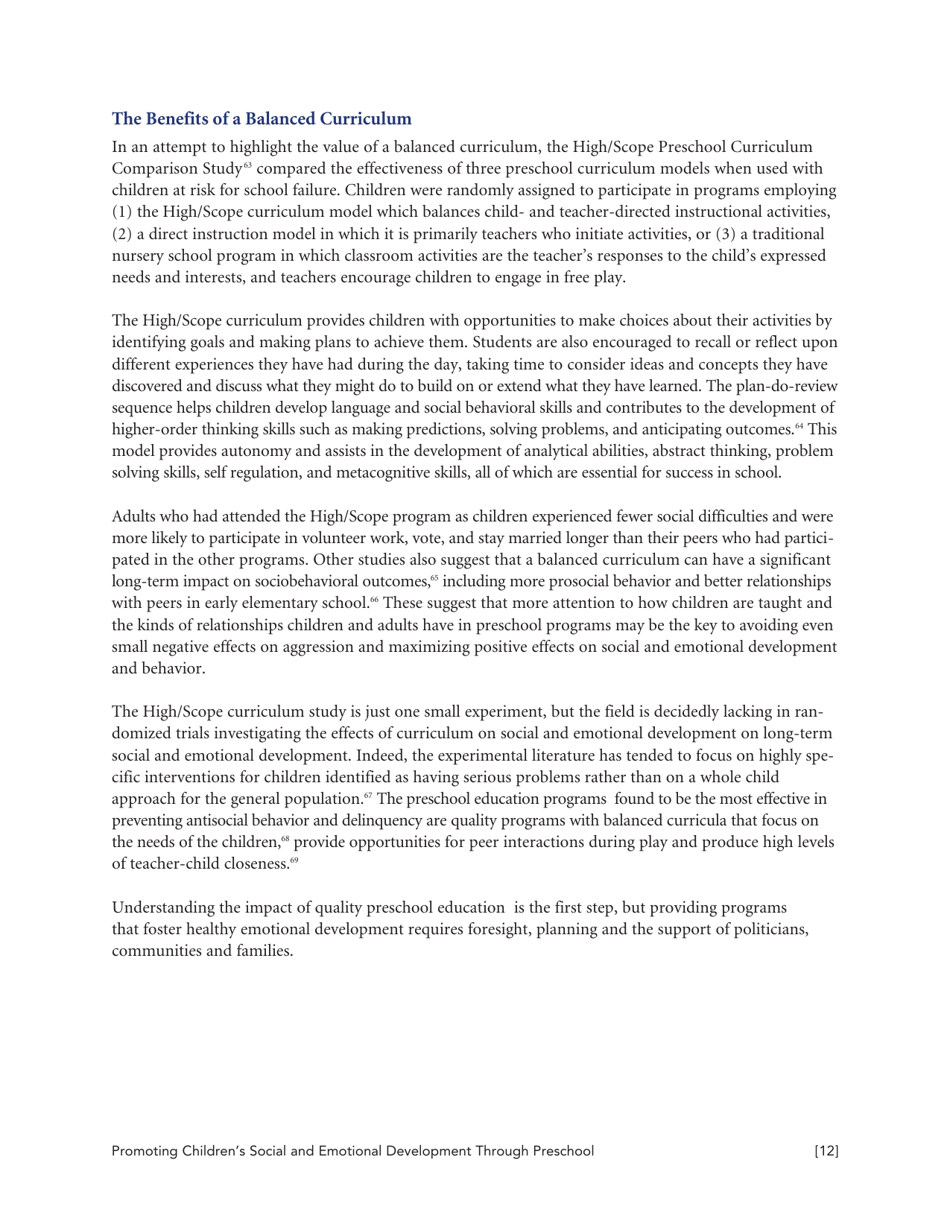 Promoting Childrens Social and Emotional Development Through Preschool Education - Nieer, Page 12