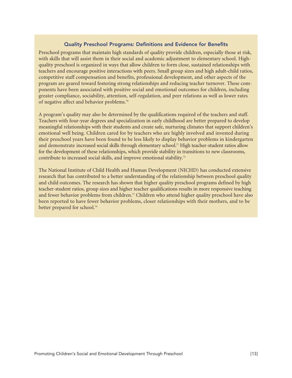 Promoting Childrens Social and Emotional Development Through Preschool Education - Nieer, Page 13