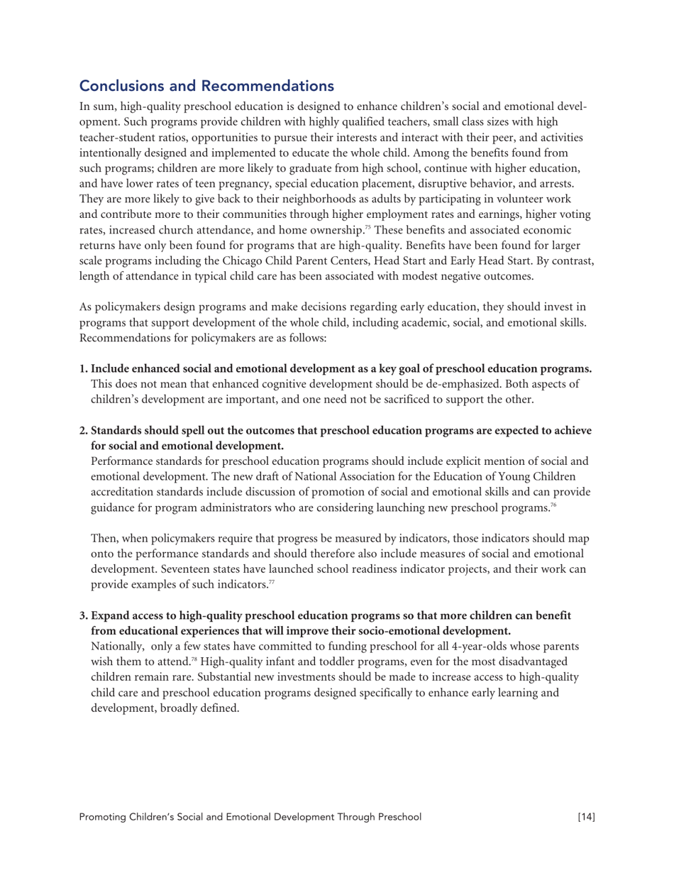 Promoting Childrens Social and Emotional Development Through Preschool Education - Nieer, Page 14