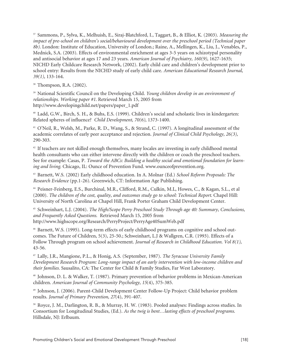 Promoting Childrens Social and Emotional Development Through Preschool Education - Nieer, Page 18