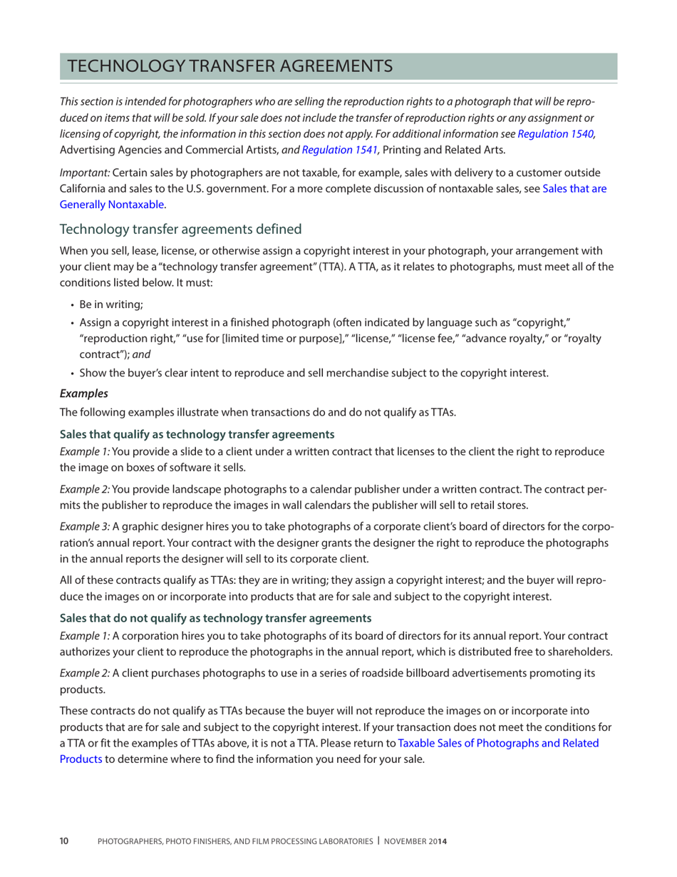 Publication 68 - Tax Tips for Photographer, Photo Finishers, and Film Processing Laboratories - California, Page 13