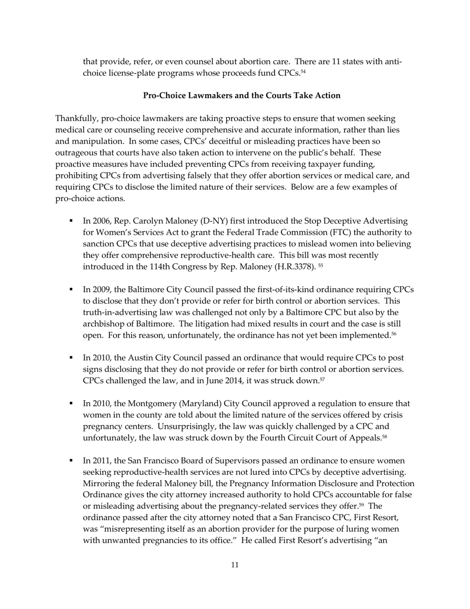 The Truth About Crisis Pregnancy Centers - Naral Pro-Choice America, Page 11