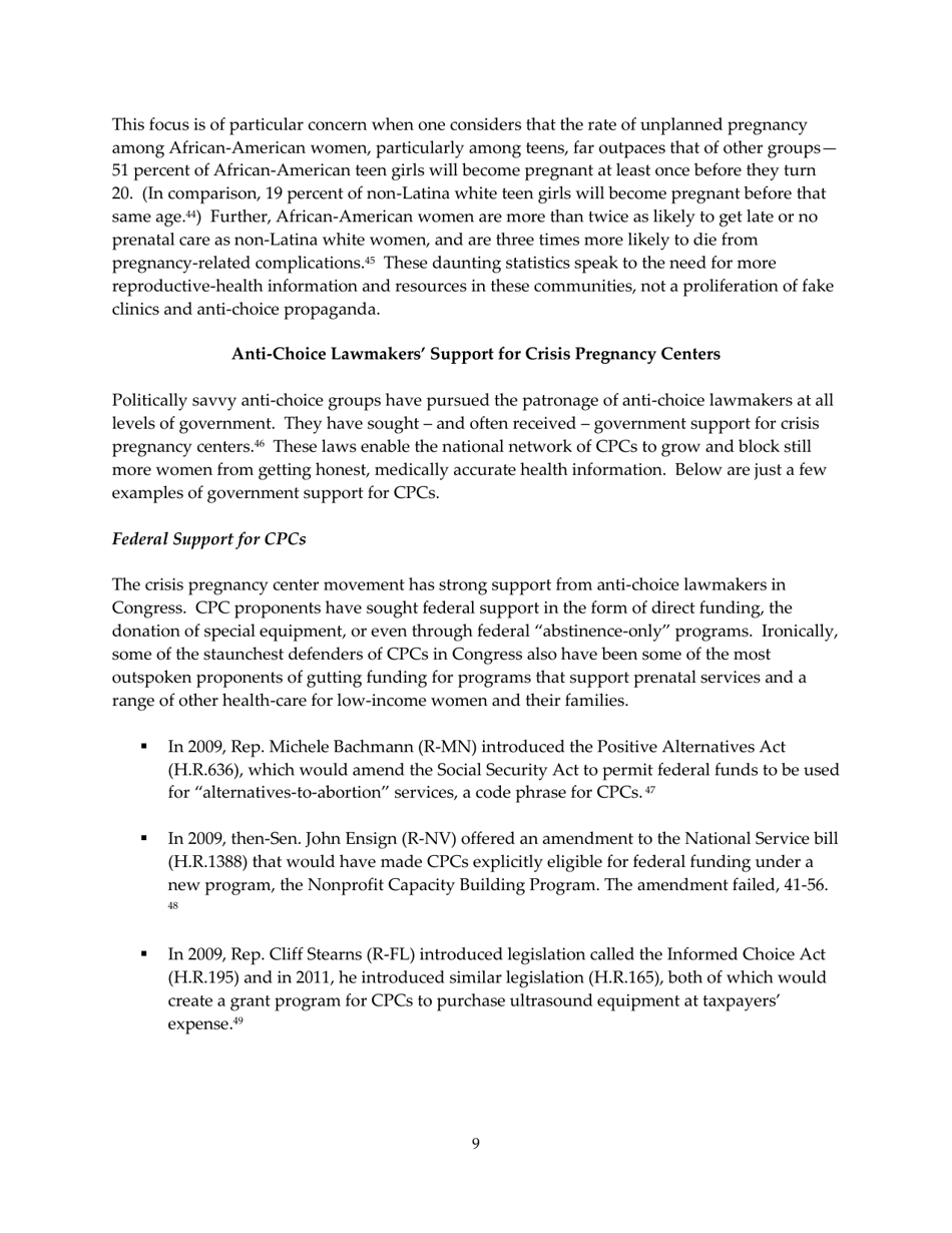 The Truth About Crisis Pregnancy Centers - Naral Pro-Choice America, Page 9