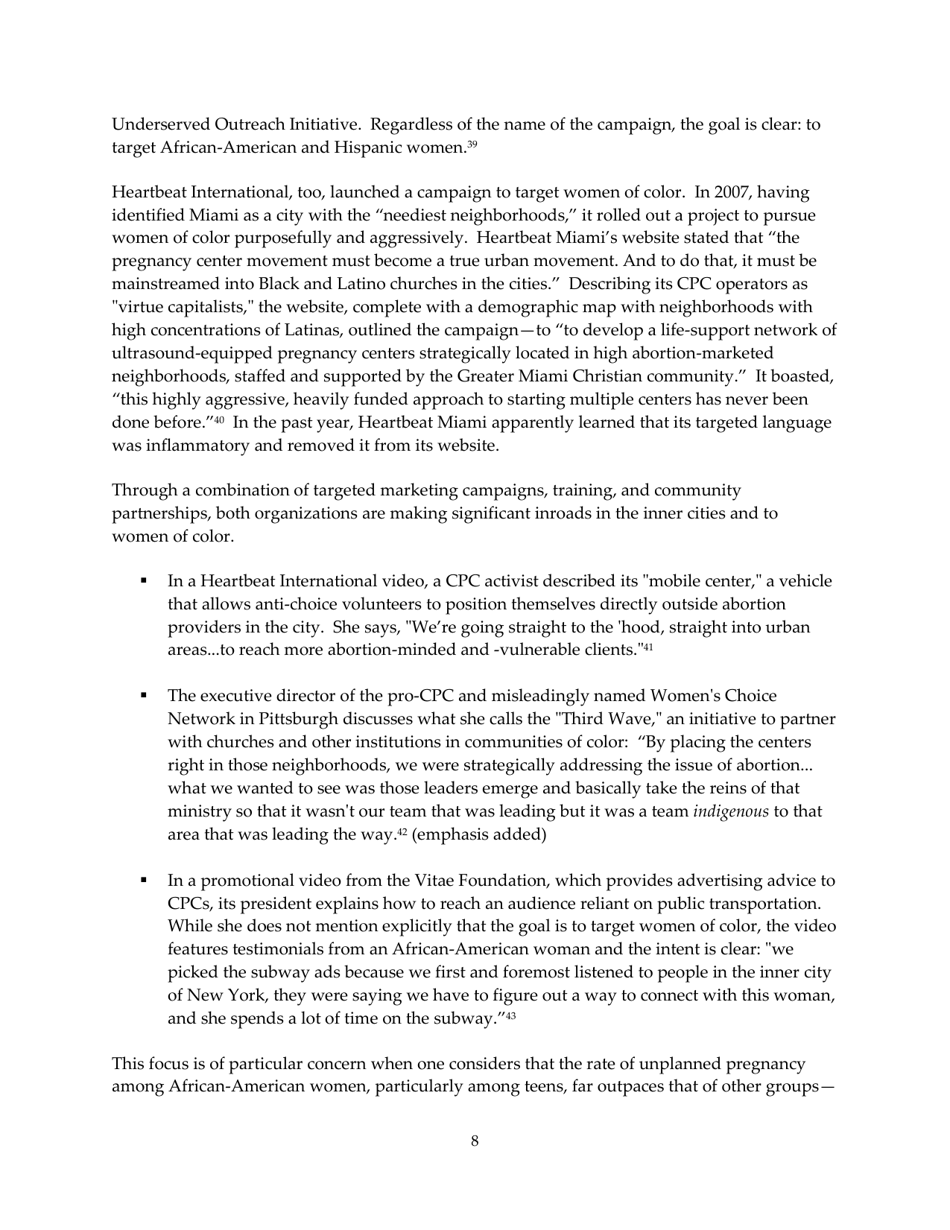 The Truth About Crisis Pregnancy Centers - Naral Pro-Choice America, Page 8