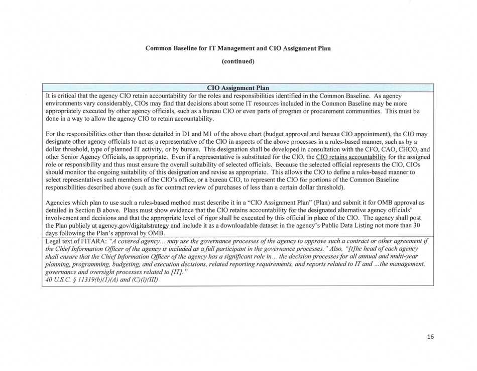 M-15-14 - Memorandum for Heads of Executive Departments and Agencies (Management and Oversight of Federal Information Technology), Page 16