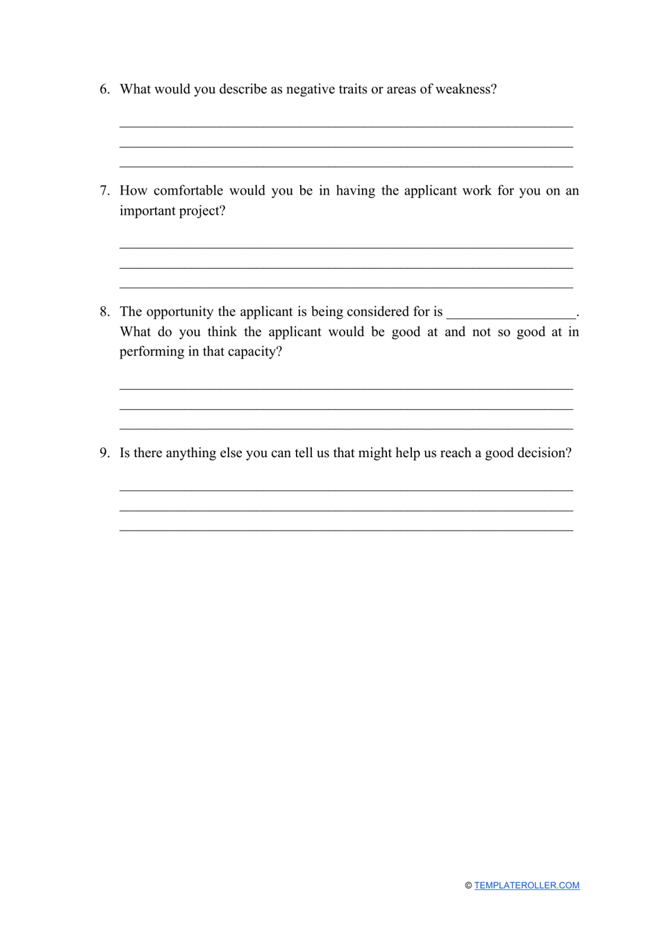 Reference Check Form Fill Out Sign Online And Download Pdf Templateroller 2706