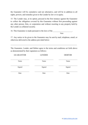 Personal Guarantee Template, Page 3